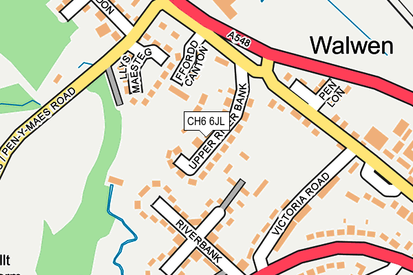 CH6 6JL map - OS OpenMap – Local (Ordnance Survey)