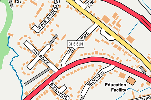 CH6 6JN map - OS OpenMap – Local (Ordnance Survey)