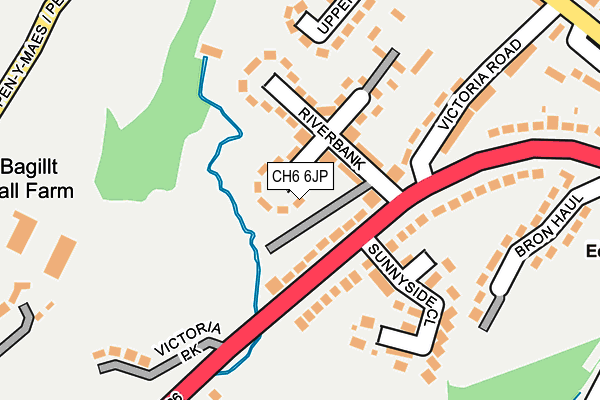 CH6 6JP map - OS OpenMap – Local (Ordnance Survey)