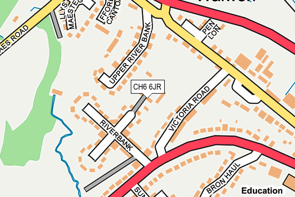 CH6 6JR map - OS OpenMap – Local (Ordnance Survey)