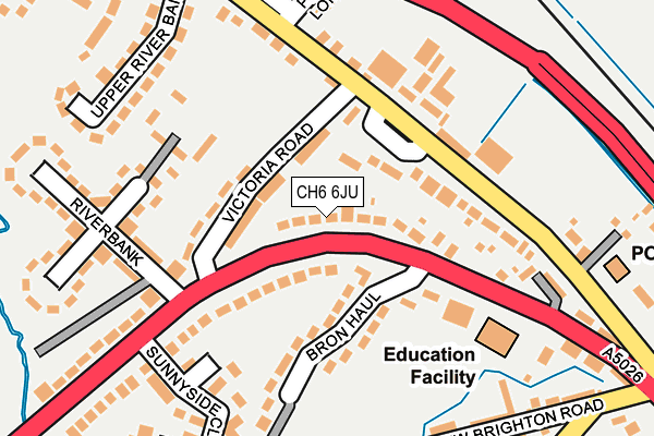 CH6 6JU map - OS OpenMap – Local (Ordnance Survey)