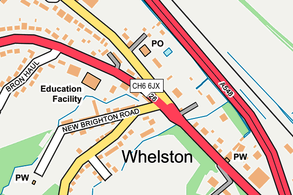 CH6 6JX map - OS OpenMap – Local (Ordnance Survey)