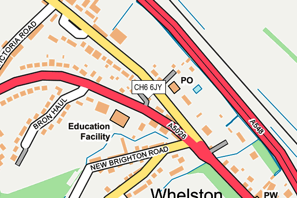 CH6 6JY map - OS OpenMap – Local (Ordnance Survey)