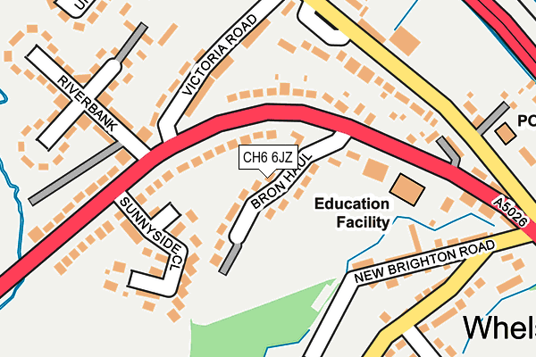 CH6 6JZ map - OS OpenMap – Local (Ordnance Survey)