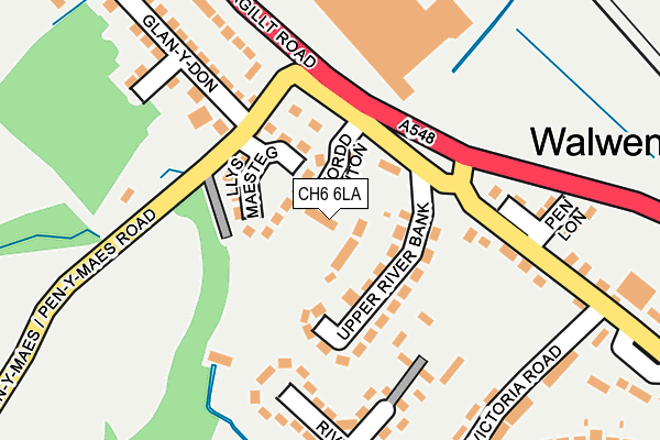 CH6 6LA map - OS OpenMap – Local (Ordnance Survey)