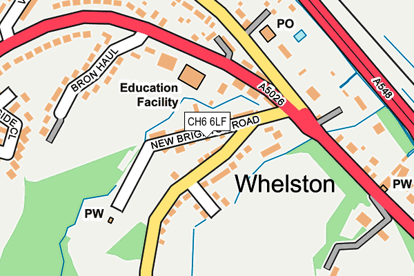 CH6 6LF map - OS OpenMap – Local (Ordnance Survey)