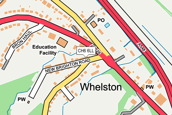 CH6 6LL map - OS OpenMap – Local (Ordnance Survey)