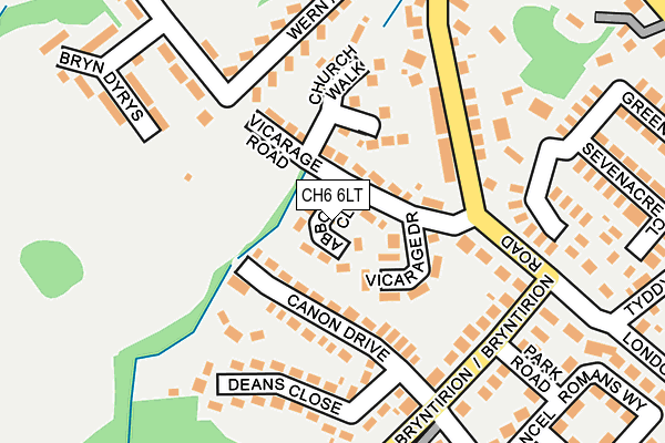 CH6 6LT map - OS OpenMap – Local (Ordnance Survey)