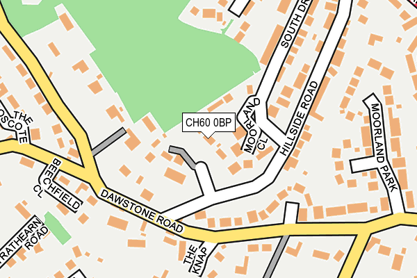 CH60 0BP map - OS OpenMap – Local (Ordnance Survey)
