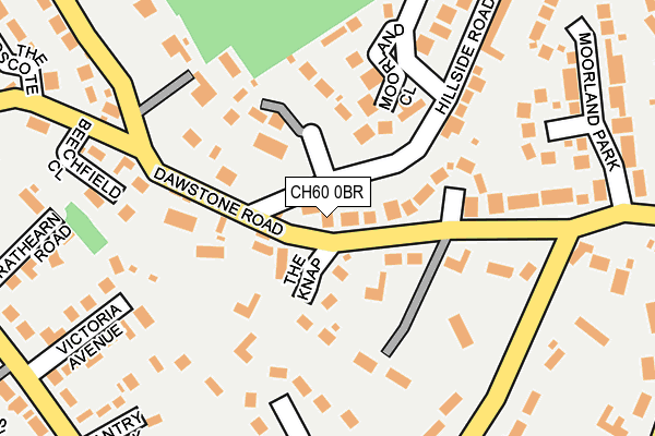 CH60 0BR map - OS OpenMap – Local (Ordnance Survey)