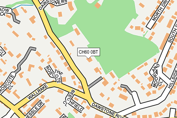 CH60 0BT map - OS OpenMap – Local (Ordnance Survey)