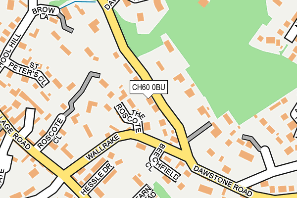 CH60 0BU map - OS OpenMap – Local (Ordnance Survey)