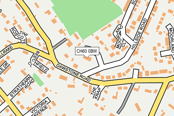 CH60 0BW map - OS OpenMap – Local (Ordnance Survey)