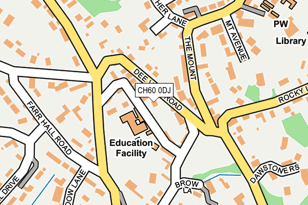 CH60 0DJ map - OS OpenMap – Local (Ordnance Survey)