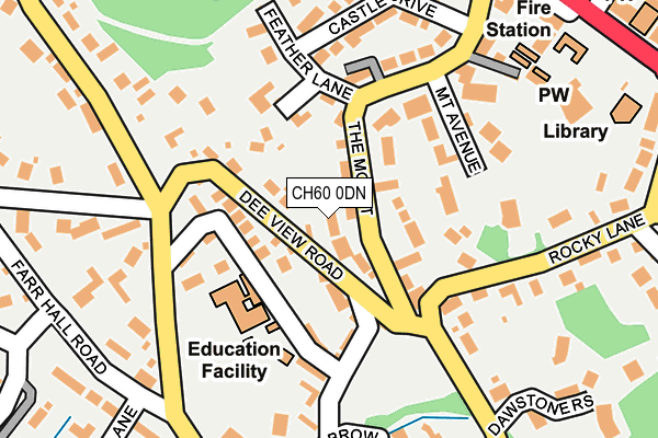 CH60 0DN map - OS OpenMap – Local (Ordnance Survey)