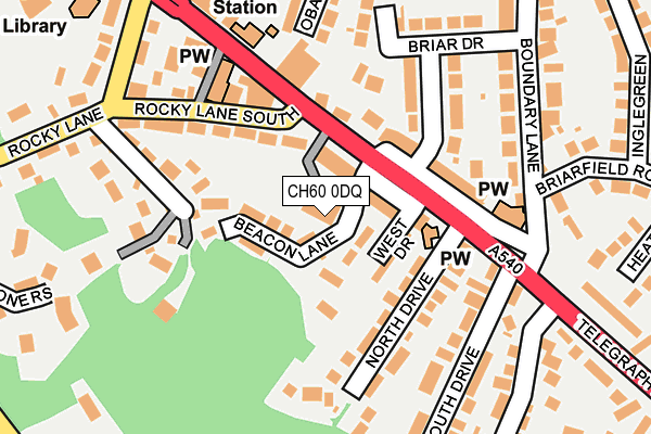 CH60 0DQ map - OS OpenMap – Local (Ordnance Survey)