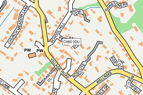 CH60 0DU map - OS OpenMap – Local (Ordnance Survey)