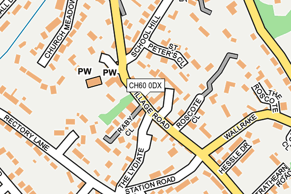 CH60 0DX map - OS OpenMap – Local (Ordnance Survey)