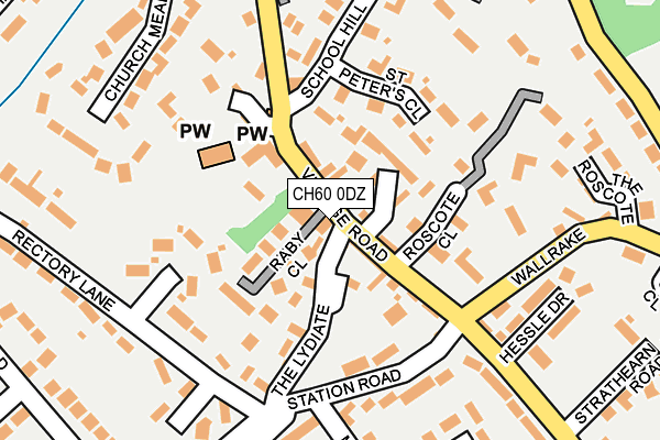 CH60 0DZ map - OS OpenMap – Local (Ordnance Survey)