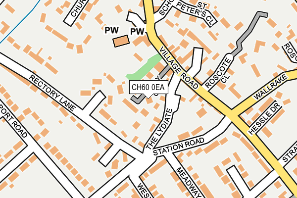 CH60 0EA map - OS OpenMap – Local (Ordnance Survey)