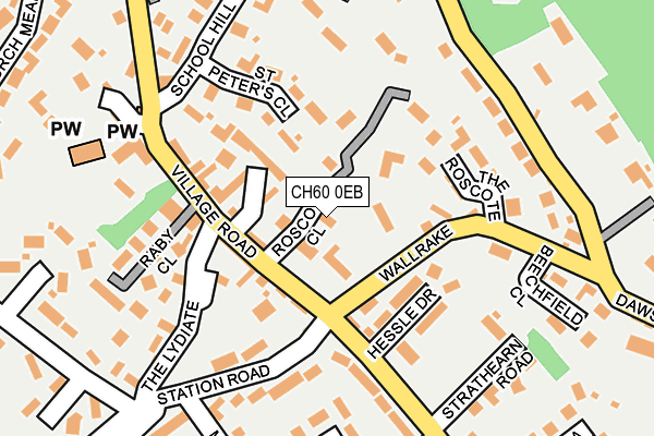 CH60 0EB map - OS OpenMap – Local (Ordnance Survey)