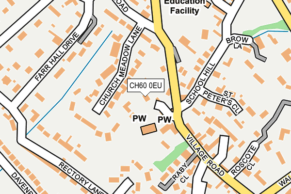 CH60 0EU map - OS OpenMap – Local (Ordnance Survey)