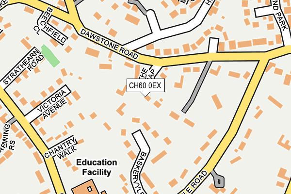 CH60 0EX map - OS OpenMap – Local (Ordnance Survey)