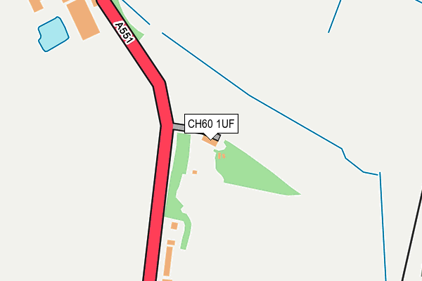 CH60 1UF map - OS OpenMap – Local (Ordnance Survey)