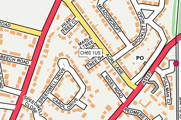 CH60 1US map - OS OpenMap – Local (Ordnance Survey)