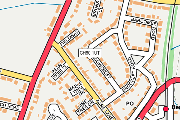 CH60 1UT map - OS OpenMap – Local (Ordnance Survey)