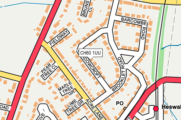 CH60 1UU map - OS OpenMap – Local (Ordnance Survey)