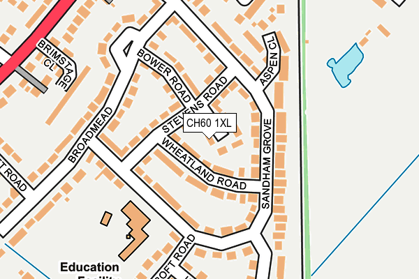 CH60 1XL map - OS OpenMap – Local (Ordnance Survey)