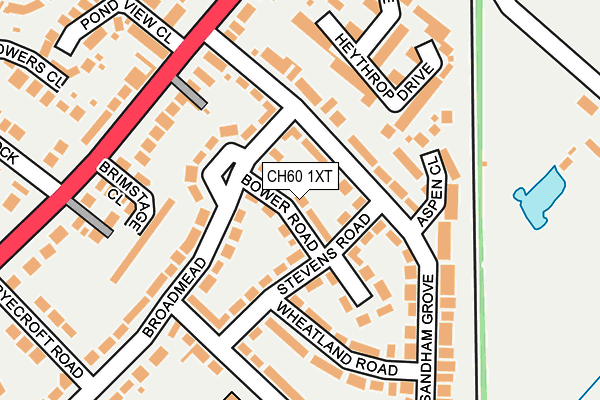 CH60 1XT map - OS OpenMap – Local (Ordnance Survey)