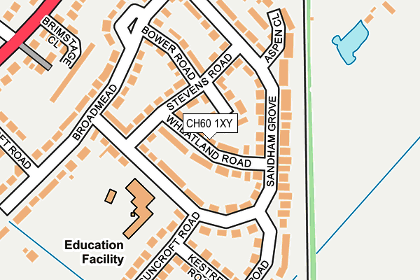 CH60 1XY map - OS OpenMap – Local (Ordnance Survey)