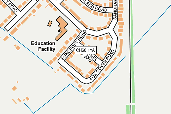 CH60 1YA map - OS OpenMap – Local (Ordnance Survey)