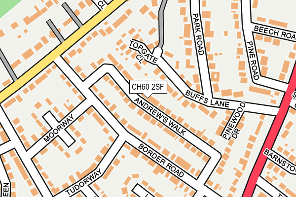 CH60 2SF map - OS OpenMap – Local (Ordnance Survey)