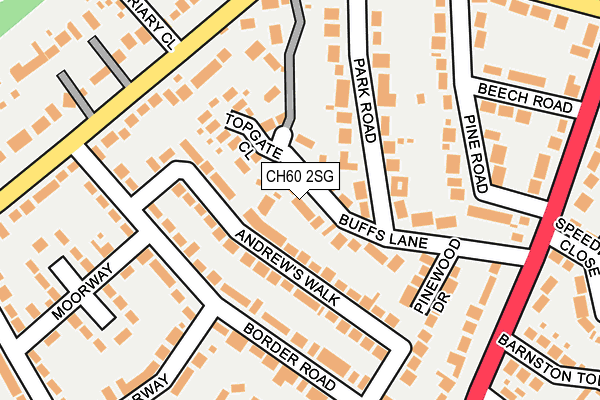 CH60 2SG map - OS OpenMap – Local (Ordnance Survey)