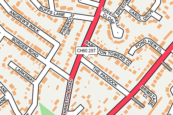 CH60 2ST map - OS OpenMap – Local (Ordnance Survey)