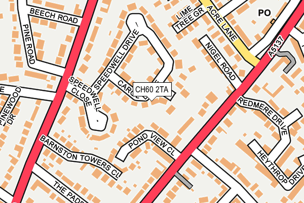 Map of TOOTHILL INVESTMENTS LIMITED at local scale