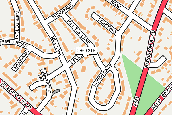 CH60 2TS map - OS OpenMap – Local (Ordnance Survey)
