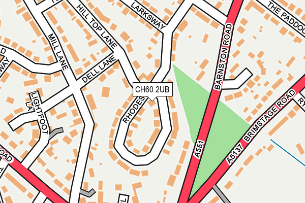 CH60 2UB map - OS OpenMap – Local (Ordnance Survey)