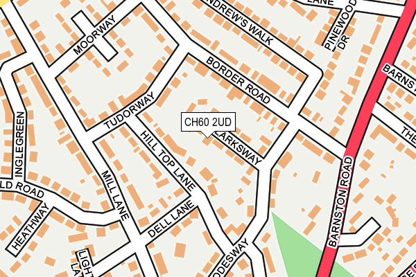 CH60 2UD map - OS OpenMap – Local (Ordnance Survey)