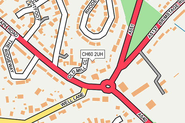 CH60 2UH map - OS OpenMap – Local (Ordnance Survey)
