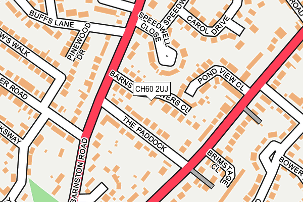 CH60 2UJ map - OS OpenMap – Local (Ordnance Survey)