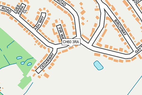 CH60 3RA map - OS OpenMap – Local (Ordnance Survey)