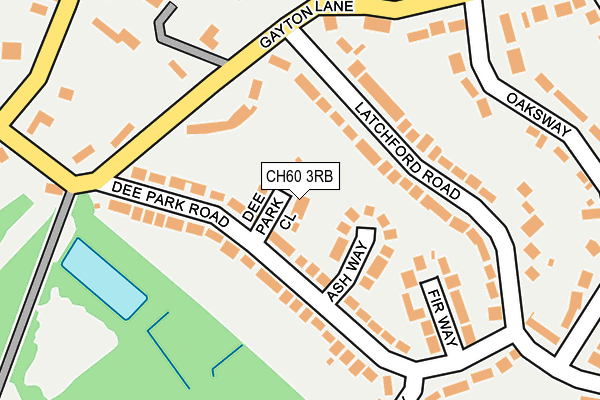 CH60 3RB map - OS OpenMap – Local (Ordnance Survey)