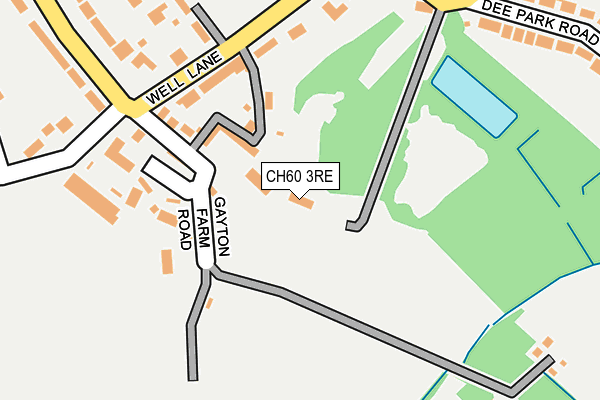 CH60 3RE map - OS OpenMap – Local (Ordnance Survey)