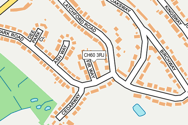 CH60 3RJ map - OS OpenMap – Local (Ordnance Survey)