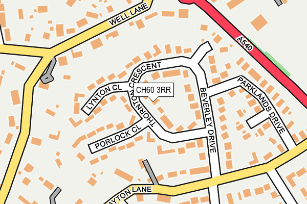 CH60 3RR map - OS OpenMap – Local (Ordnance Survey)