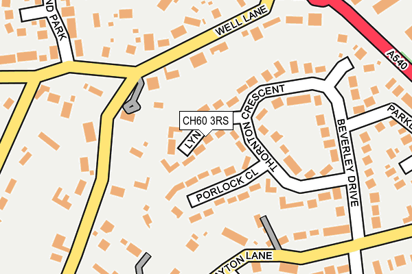 CH60 3RS map - OS OpenMap – Local (Ordnance Survey)